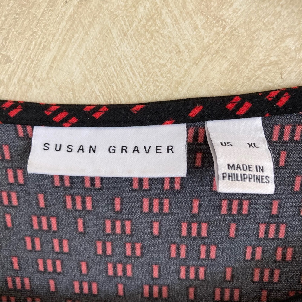Susan Graver XL Sleeveless Top - Picture 2 of 5